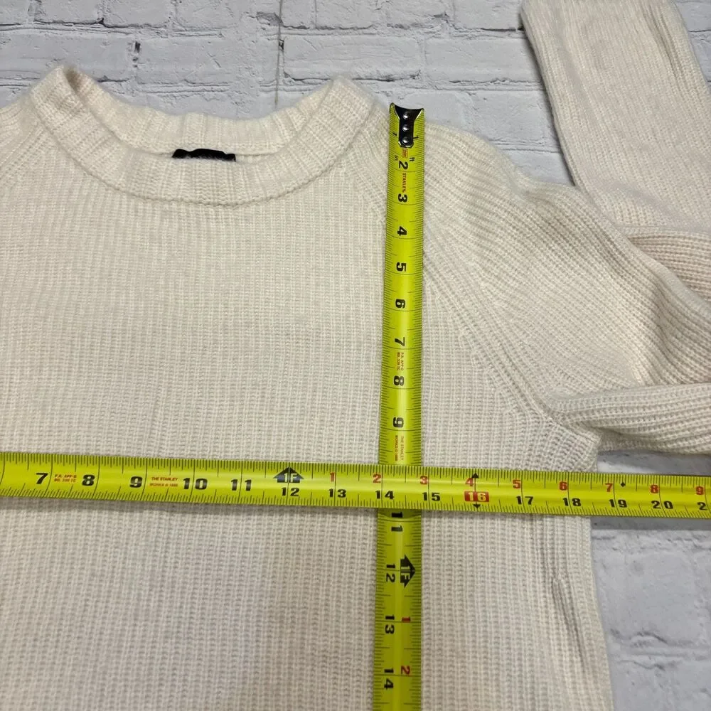 Quince Women Mongolian Cashmere Fisherman Crewneck Sweater Medium FA24 C131 -9
